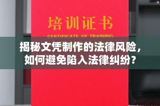 天门揭秘文凭制作的法律风险，如何避免陷入法律纠纷？